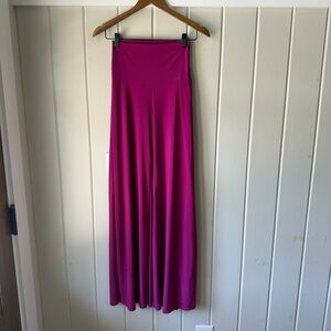 Women’s Magenta Palazzo Pants, Size Medium, High Waisted, Flowy